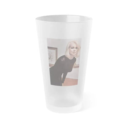 Joi Lansing #218 (Vintage Female Icon) Frosted Pint Glass 16oz 16oz Frosted - Go Mug Yourself