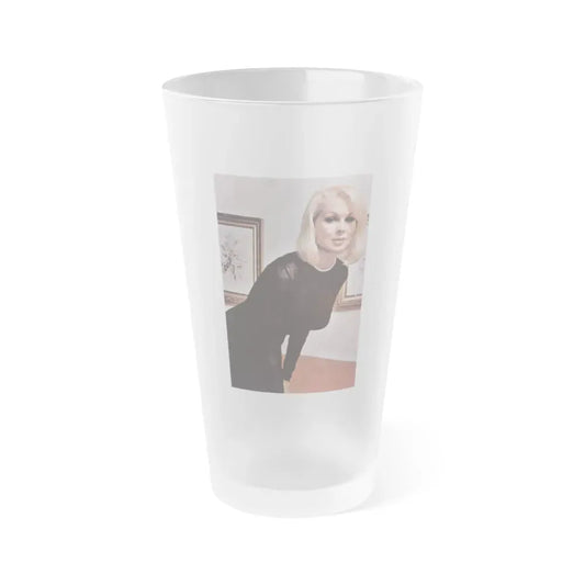 Joi Lansing #218 (Vintage Female Icon) Frosted Pint Glass 16oz 16oz Frosted - Go Mug Yourself