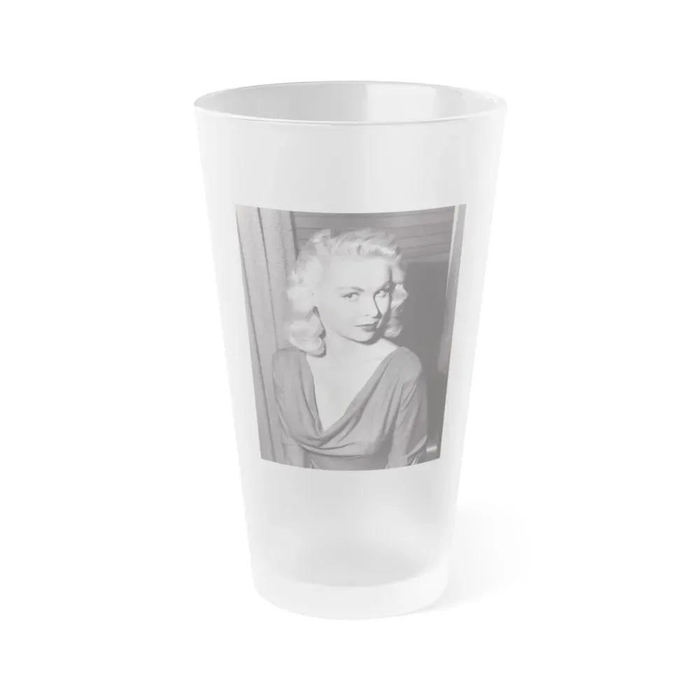 Joi Lansing #220 (Vintage Female Icon) Frosted Pint Glass 16oz 16oz Frosted - Go Mug Yourself