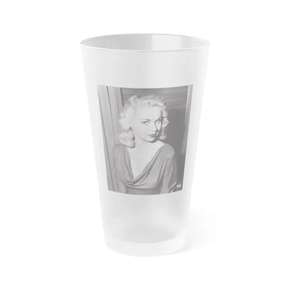 Joi Lansing #220 (Vintage Female Icon) Frosted Pint Glass 16oz 16oz Frosted - Go Mug Yourself