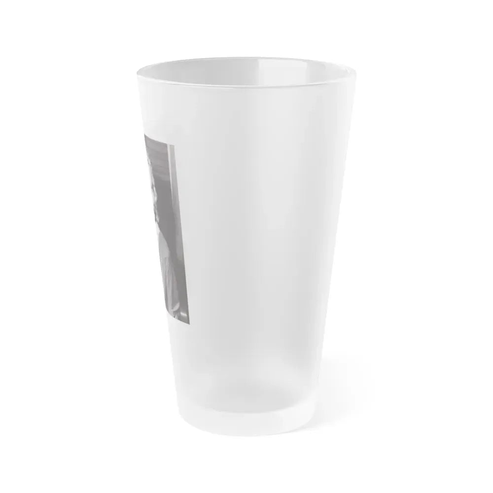 Joi Lansing #220 (Vintage Female Icon) Frosted Pint Glass 16oz - Go Mug Yourself