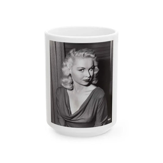 Joi Lansing #220 (Vintage Female Icon) White Coffee Mug 15oz - Go Mug Yourself