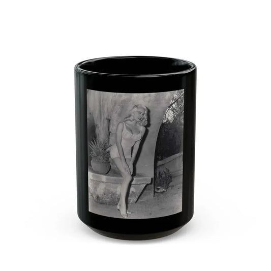 Joi Lansing #222 (Vintage Female Icon) Black Coffee Mug 15oz - Go Mug Yourself