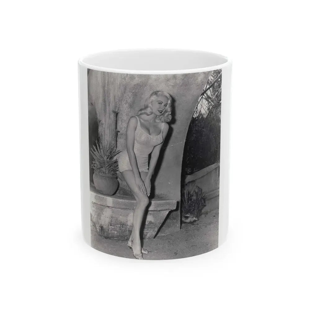 Joi Lansing #222 (Vintage Female Icon) White Coffee Mug 11oz - Go Mug Yourself