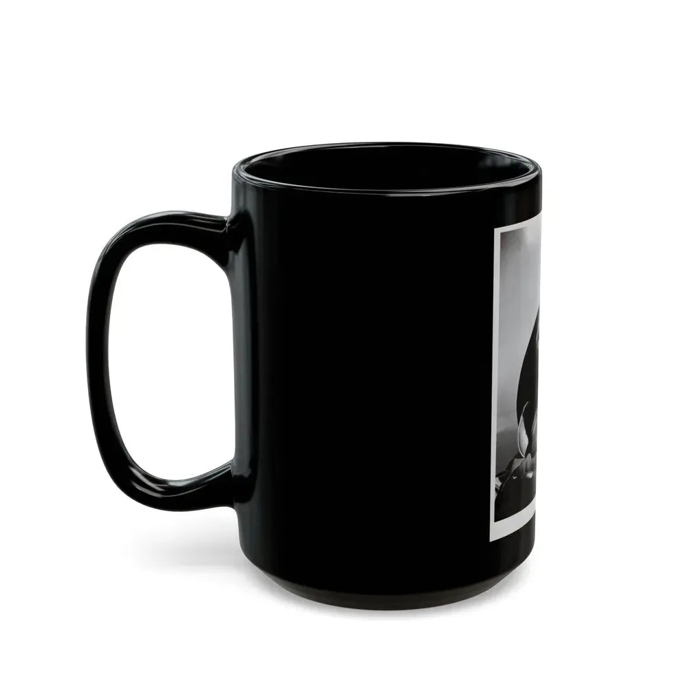 Joi Lansing #28 (Vintage Female Icon) Black Coffee Mug - Go Mug Yourself