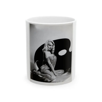 Joi Lansing #28 (Vintage Female Icon) White Coffee Mug 11oz - Go Mug Yourself