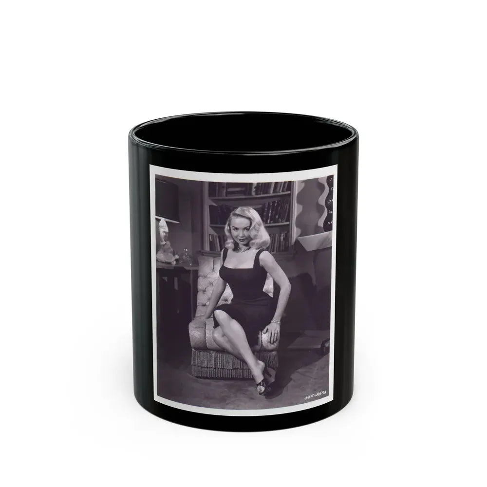 Joi Lansing #30 (Vintage Female Icon) Black Coffee Mug 11oz - Go Mug Yourself