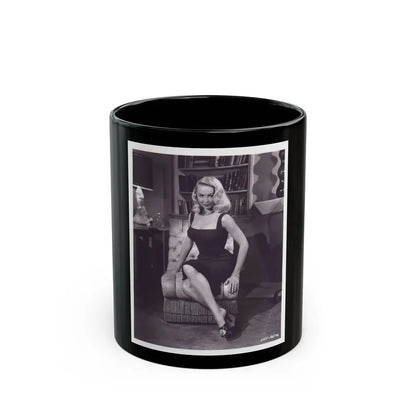 Joi Lansing #30 (Vintage Female Icon) Black Coffee Mug 11oz - Go Mug Yourself