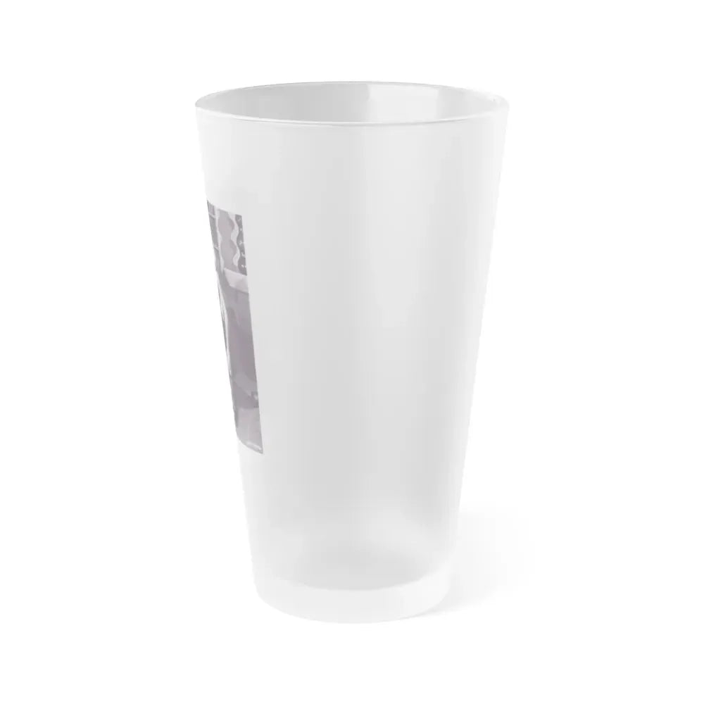 Joi Lansing #30 (Vintage Female Icon) Frosted Pint Glass 16oz - Go Mug Yourself