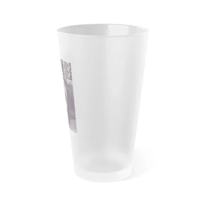 Joi Lansing #30 (Vintage Female Icon) Frosted Pint Glass 16oz - Go Mug Yourself