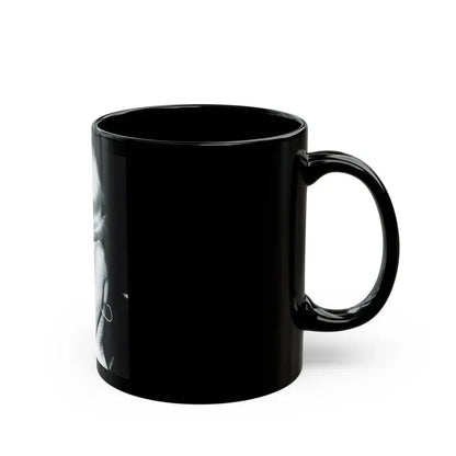 Joi Lansing #41 (Vintage Female Icon) Black Coffee Mug - Go Mug Yourself