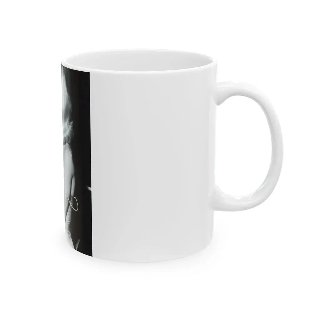 Joi Lansing #41 (Vintage Female Icon) White Coffee Mug - Go Mug Yourself