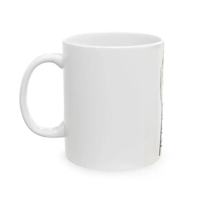Joi Lansing #42 - 8x10 B&W Full Body 2-Piece Swimsuit Cheesecake Photo (Vintage Female Icon) White Coffee Mug - Go Mug Yourself