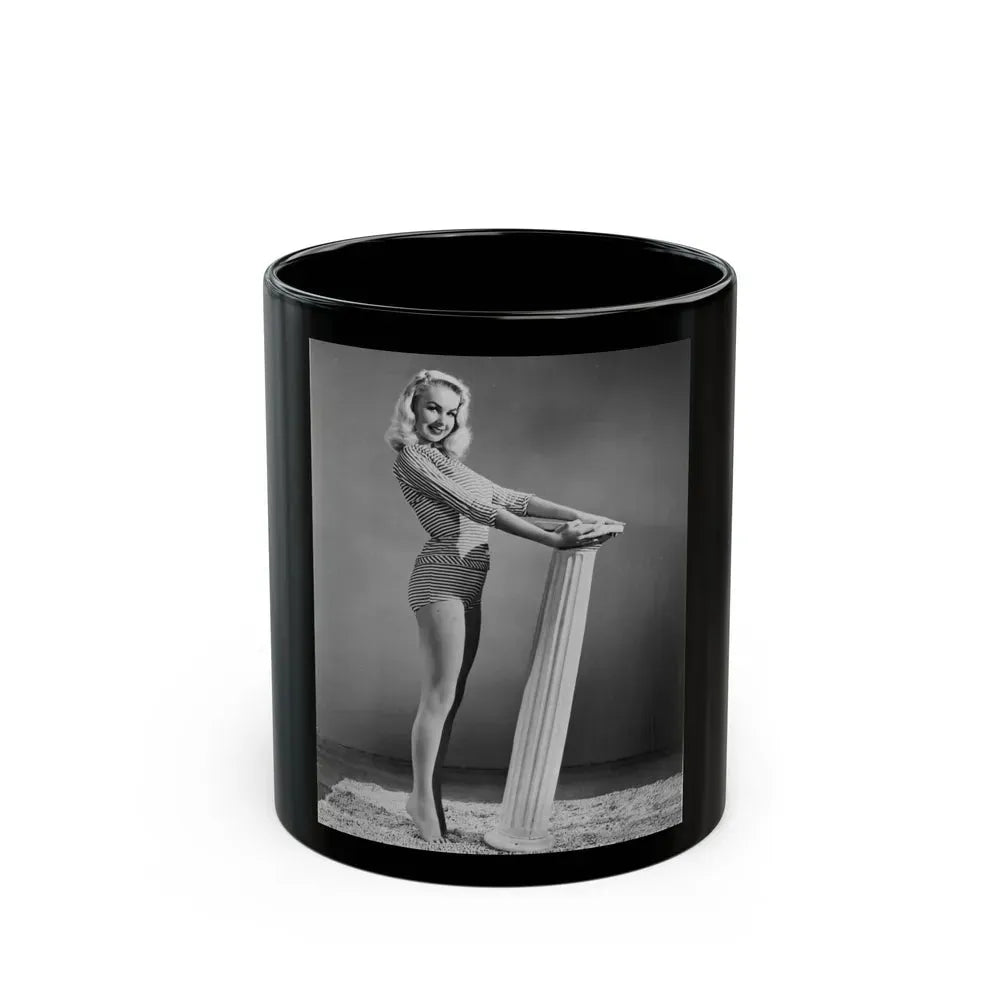 Joi Lansing #49 (Vintage Female Icon) Black Coffee Mug 11oz - Go Mug Yourself