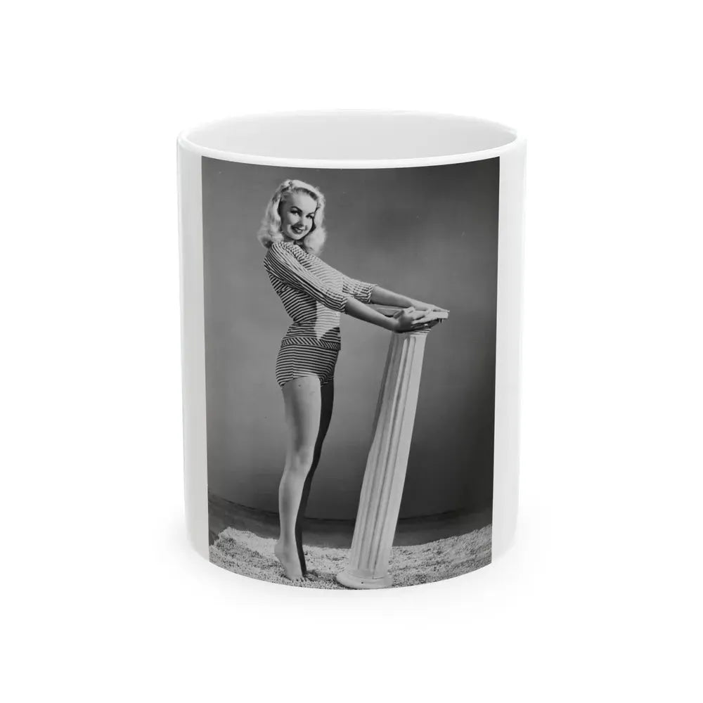 Joi Lansing #49 (Vintage Female Icon) White Coffee Mug 11oz - Go Mug Yourself