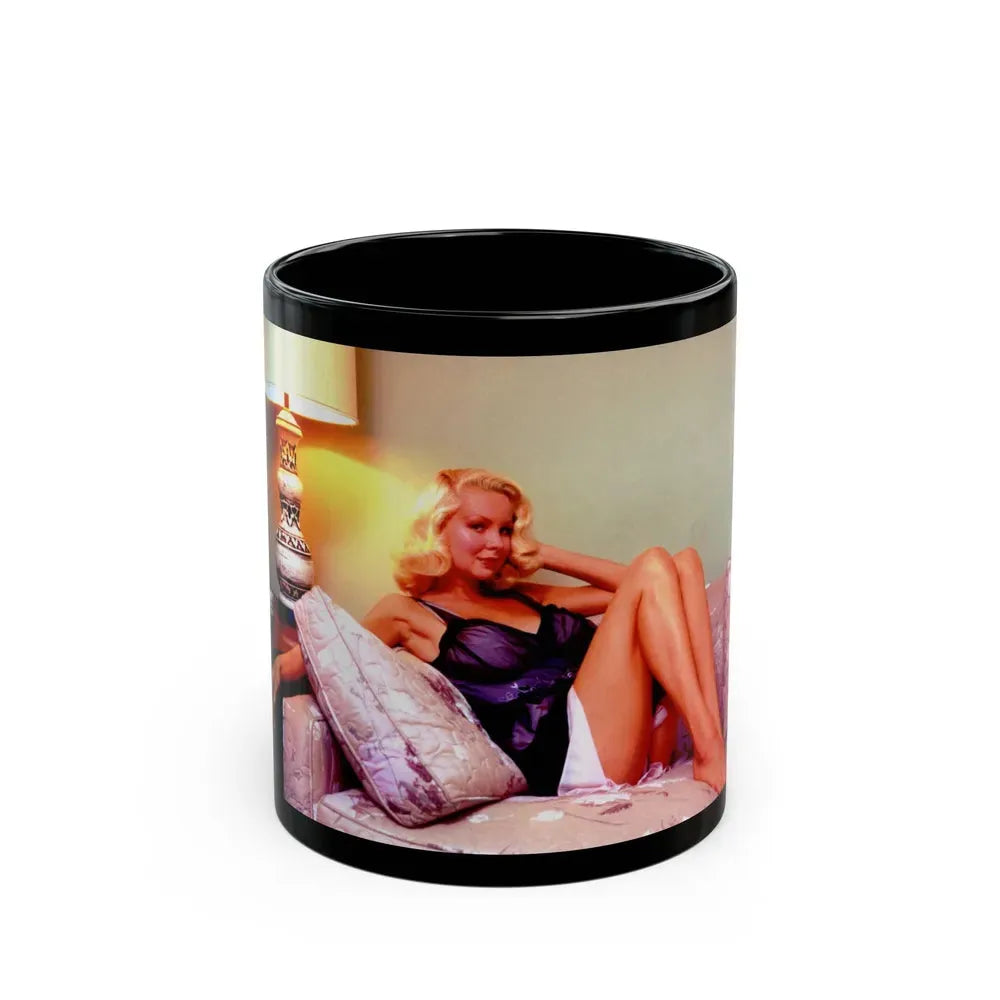 Joi Lansing #58 (Vintage Female Icon) Black Coffee Mug 11oz - Go Mug Yourself