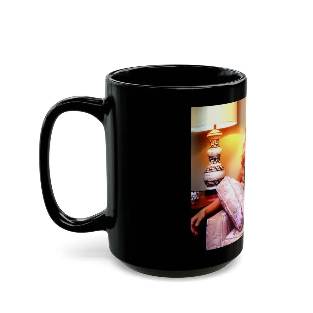 Joi Lansing #58 (Vintage Female Icon) Black Coffee Mug - Go Mug Yourself