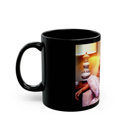 Joi Lansing #58 (Vintage Female Icon) Black Coffee Mug - Go Mug Yourself