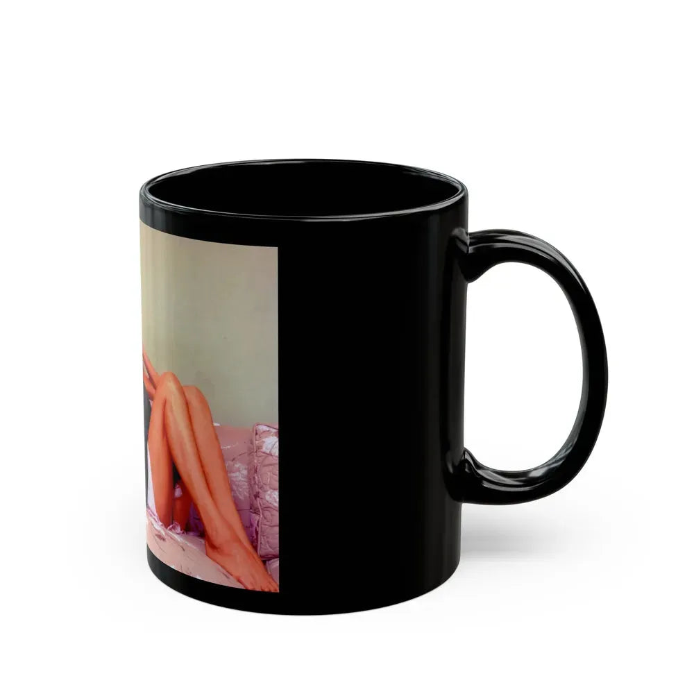 Joi Lansing #58 (Vintage Female Icon) Black Coffee Mug - Go Mug Yourself