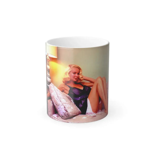 Joi Lansing #58 (Vintage Female Icon) Color Changing Coffee Mug 11oz - Go Mug Yourself