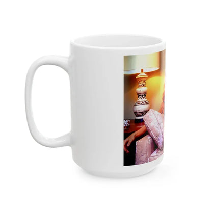 Joi Lansing #58 (Vintage Female Icon) White Coffee Mug - Go Mug Yourself