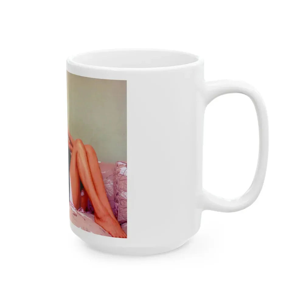Joi Lansing #58 (Vintage Female Icon) White Coffee Mug - Go Mug Yourself