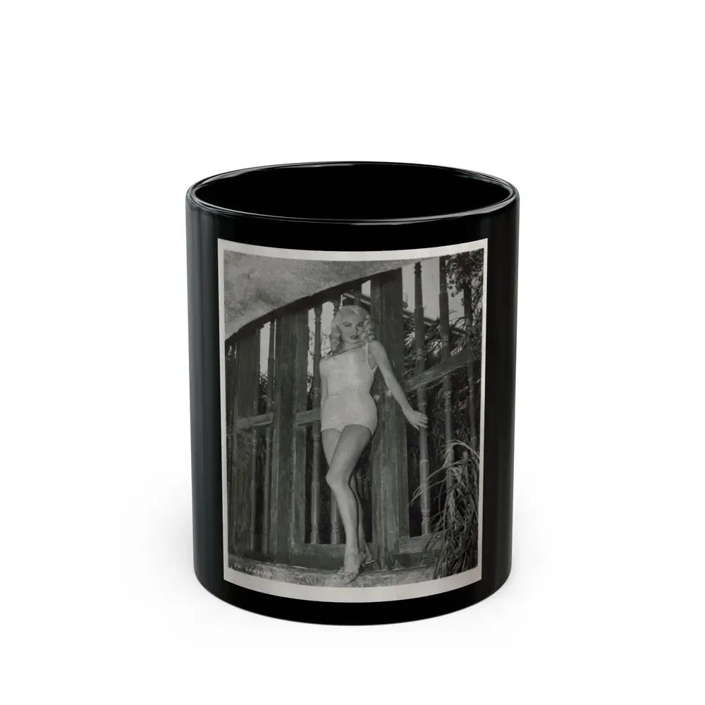 Joi Lansing #62 (Vintage Female Icon) Black Coffee Mug 11oz - Go Mug Yourself