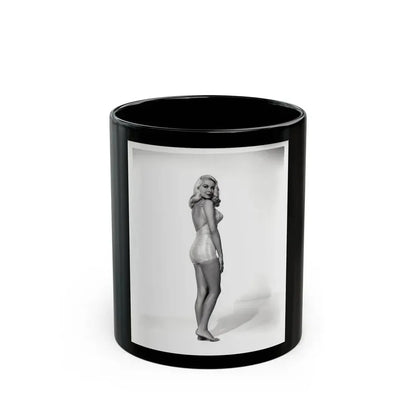 Joi Lansing #69 -8x10 Full Body 1-Piece Swimsuit Cheesecake Photo Circa 50's (Vintage Female Icon) Black Coffee Mug 11oz - Go Mug Yourself