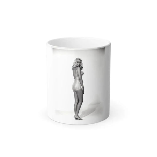 Joi Lansing #69 -8x10 Full Body 1-Piece Swimsuit Cheesecake Photo Circa 50's (Vintage Female Icon) Color Changing Coffee Mug 11oz - Go Mug Yourself