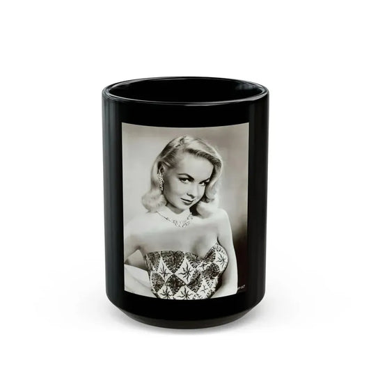 Joi Lansing #92 (Vintage Female Icon) Black Coffee Mug 15oz - Go Mug Yourself