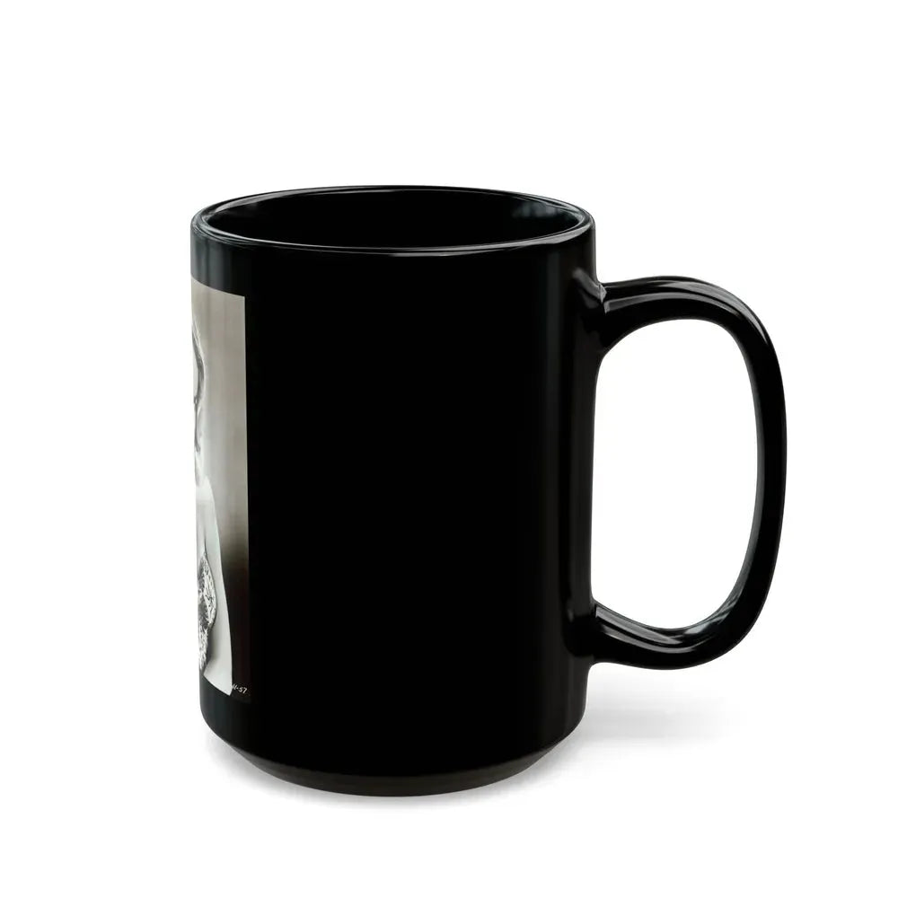 Joi Lansing #92 (Vintage Female Icon) Black Coffee Mug - Go Mug Yourself