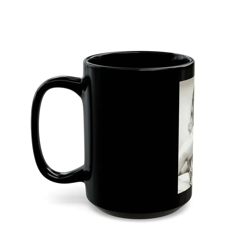 Joi Lansing #92 (Vintage Female Icon) Black Coffee Mug - Go Mug Yourself