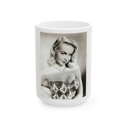 Joi Lansing #92 (Vintage Female Icon) White Coffee Mug 15oz - Go Mug Yourself