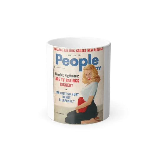 Joi Lansing #97 - Mag. Cover (Vintage Female Icon) Color Changing Coffee Mug 11oz - Go Mug Yourself