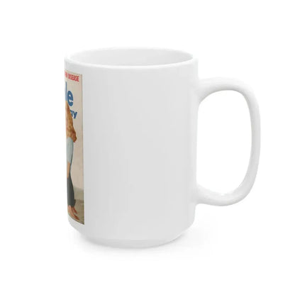 Joi Lansing #97 - Mag. Cover (Vintage Female Icon) White Coffee Mug - Go Mug Yourself