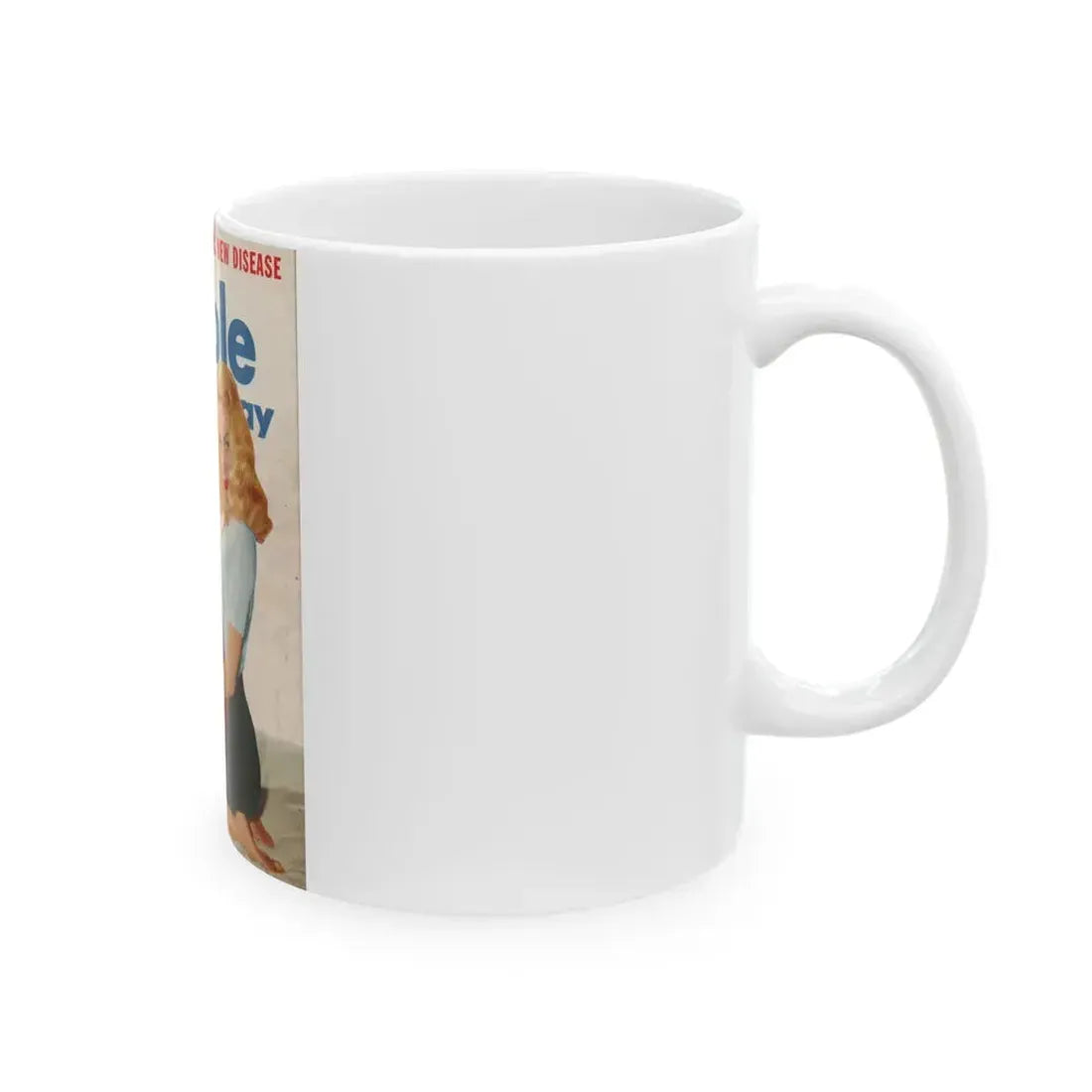 Joi Lansing #97 - Mag. Cover (Vintage Female Icon) White Coffee Mug - Go Mug Yourself