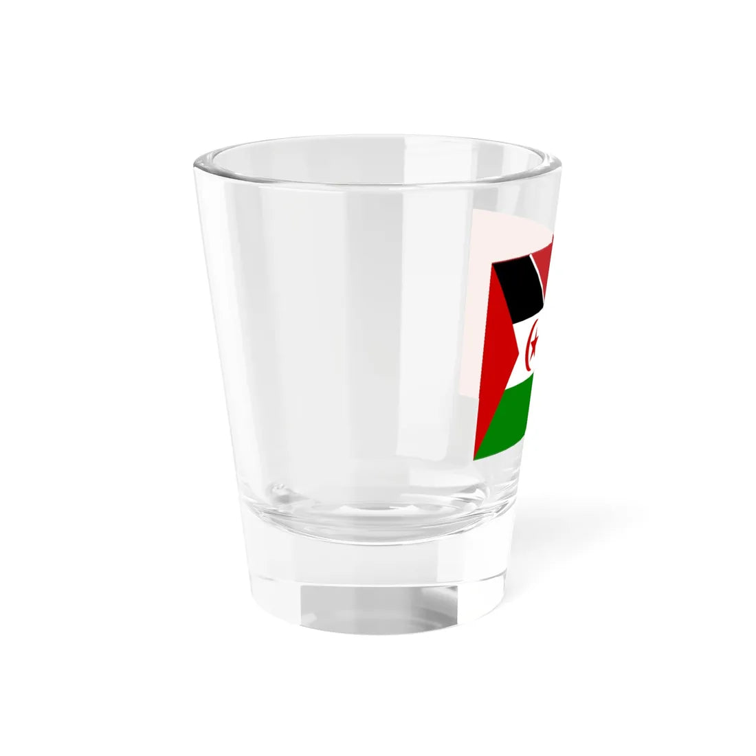 Joined flags for Western Sahara (Morocco) Shot Glass 1.5oz - Go Mug Yourself