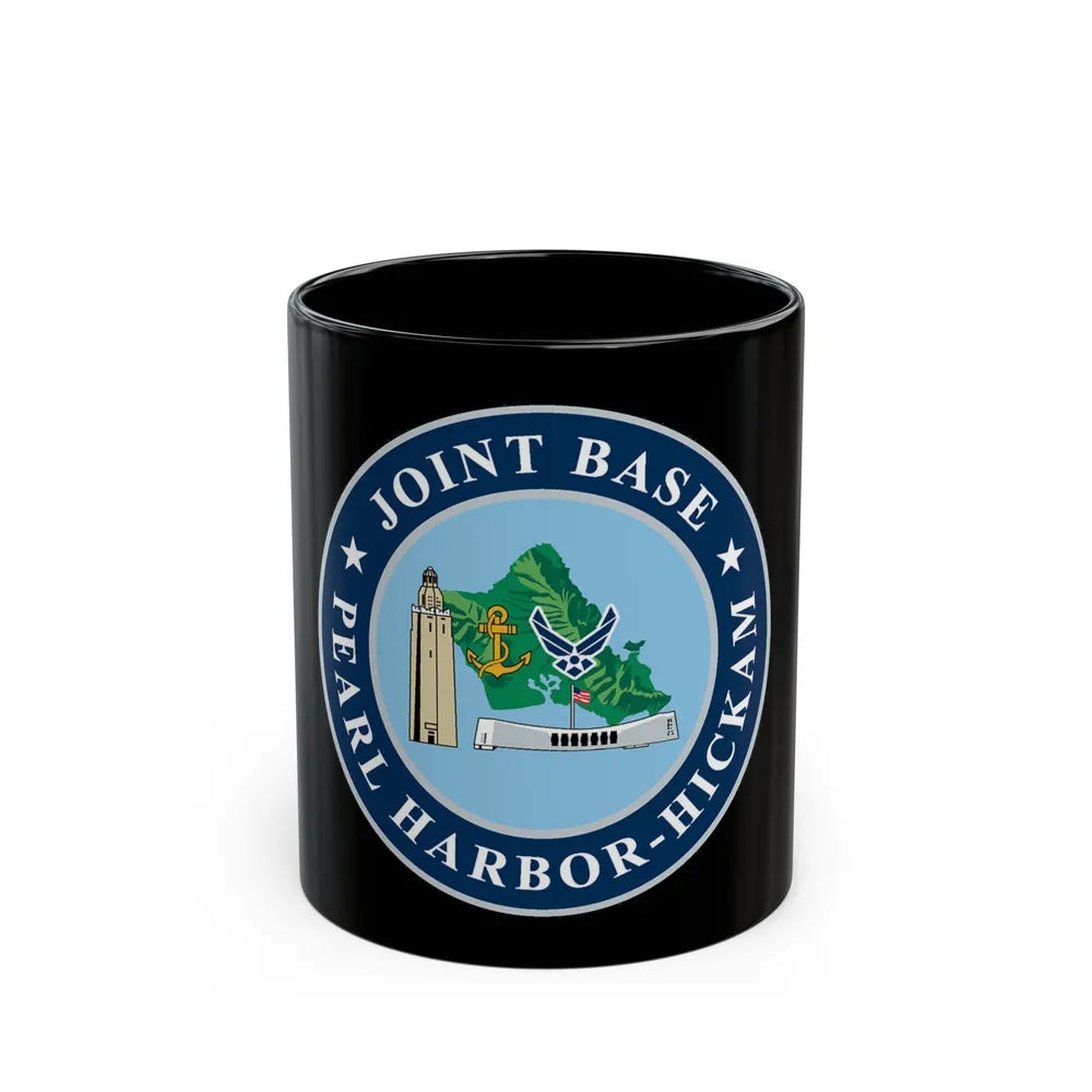 Joint Base Pearl Harbor Hickam (U.S. Navy) Black Coffee Mug-11oz-Go Mug Yourself