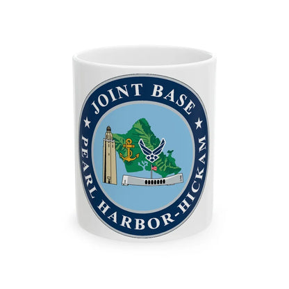 Joint Base Pearl Harbor Hickam (U.S. Navy) White Coffee Mug-11oz-Go Mug Yourself