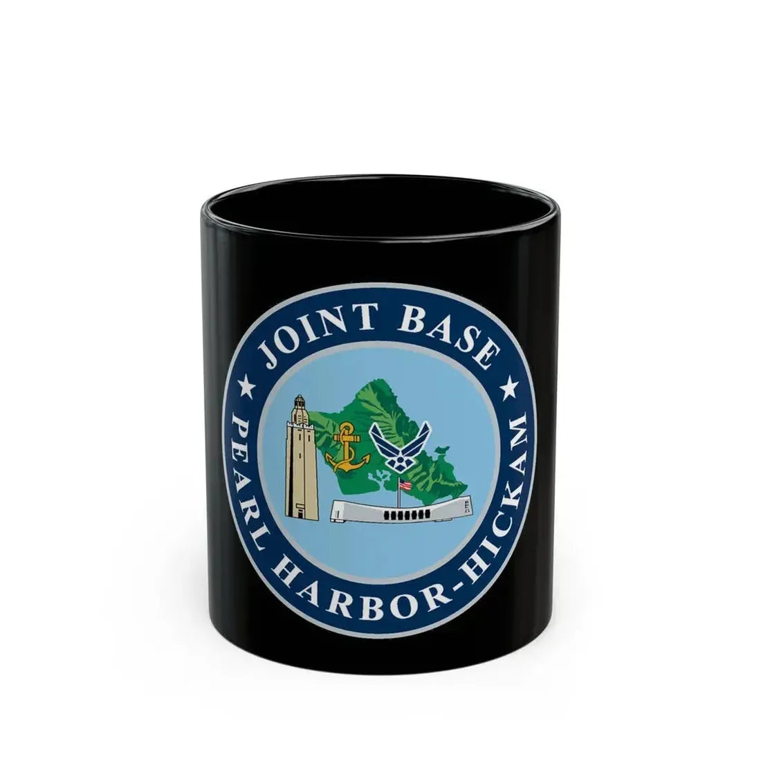 Joint Base Pearl Harbor Hickam (U.S. Navy) Black Coffee Mug 11oz - Go Mug Yourself