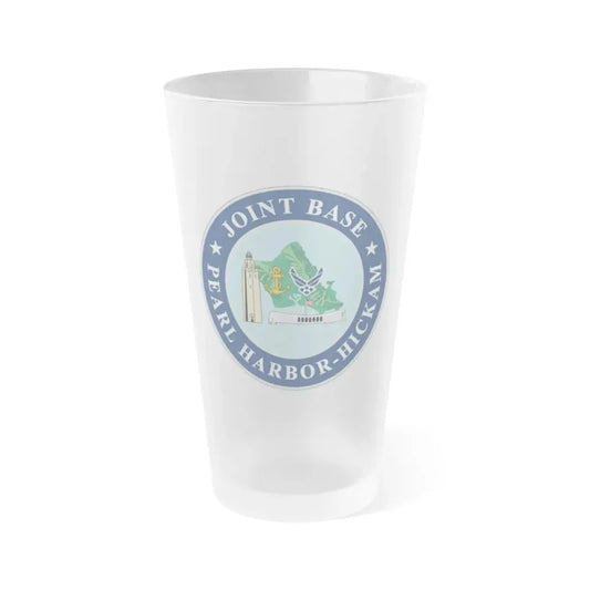 Joint Base Pearl Harbor Hickam (U.S. Navy) Frosted Pint Glass 16oz Default Title - Go Mug Yourself