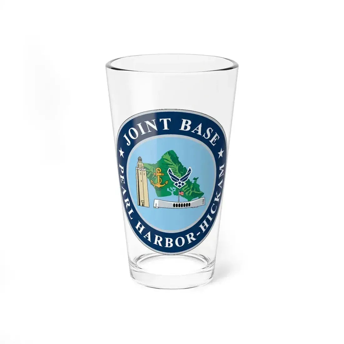 Joint Base Pearl Harbor Hickam (U.S. Navy) Pint Glass 16oz 16oz - Go Mug Yourself
