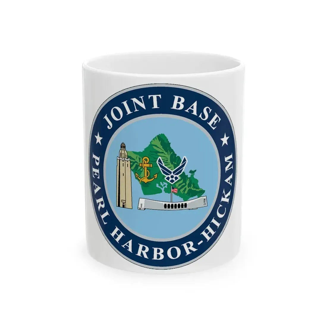 Joint Base Pearl Harbor Hickam (U.S. Navy) White Coffee Mug 11oz - Go Mug Yourself