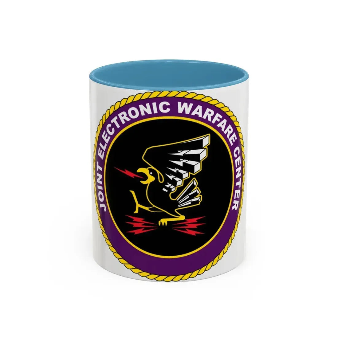 Joint Electronic Warfare Center JEWC (U.S. Air Force) Accent Coffee Mug 11oz Light Blue - Go Mug Yourself