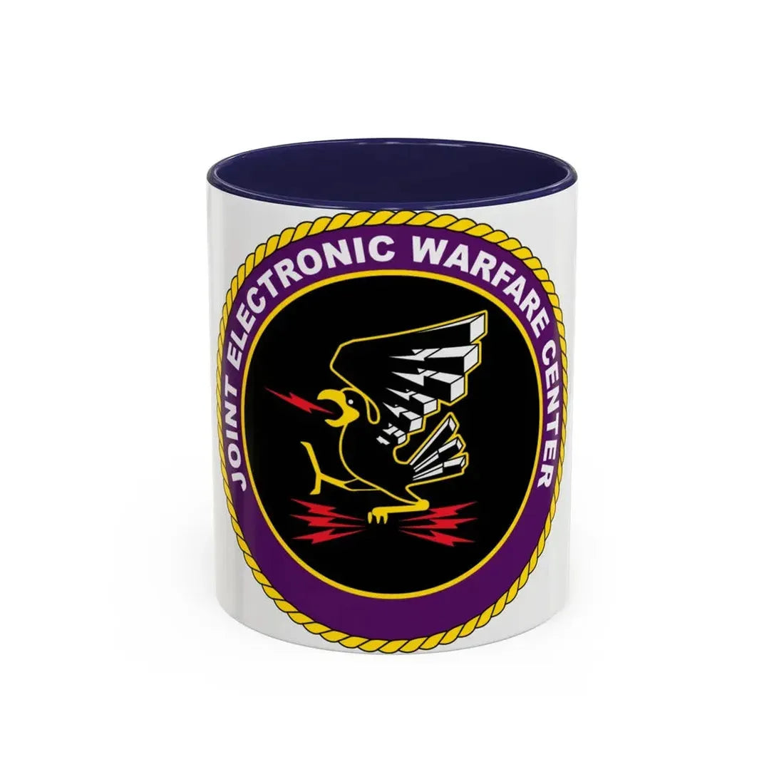 Joint Electronic Warfare Center JEWC (U.S. Air Force) Accent Coffee Mug 11oz Navy - Go Mug Yourself