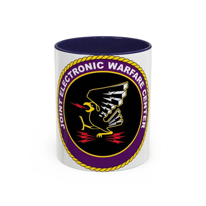 Joint Electronic Warfare Center JEWC (U.S. Air Force) Accent Coffee Mug 11oz Navy - Go Mug Yourself