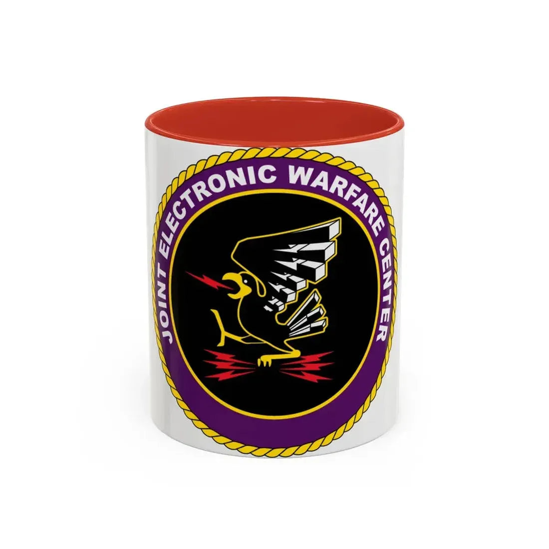 Joint Electronic Warfare Center JEWC (U.S. Air Force) Accent Coffee Mug 11oz Red - Go Mug Yourself