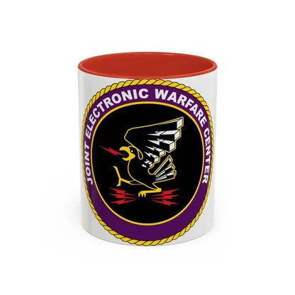 Joint Electronic Warfare Center JEWC (U.S. Air Force) Accent Coffee Mug 11oz Red - Go Mug Yourself