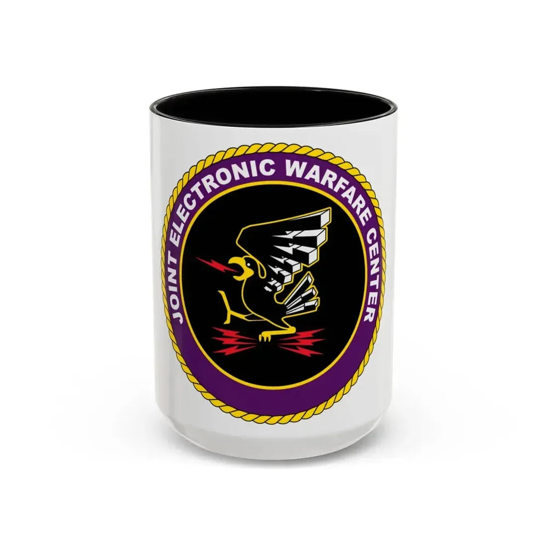 Joint Electronic Warfare Center JEWC (U.S. Air Force) Accent Coffee Mug 15oz Black - Go Mug Yourself