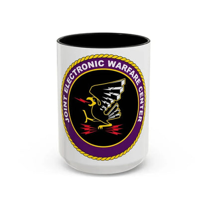 Joint Electronic Warfare Center JEWC (U.S. Air Force) Accent Coffee Mug 15oz Black - Go Mug Yourself